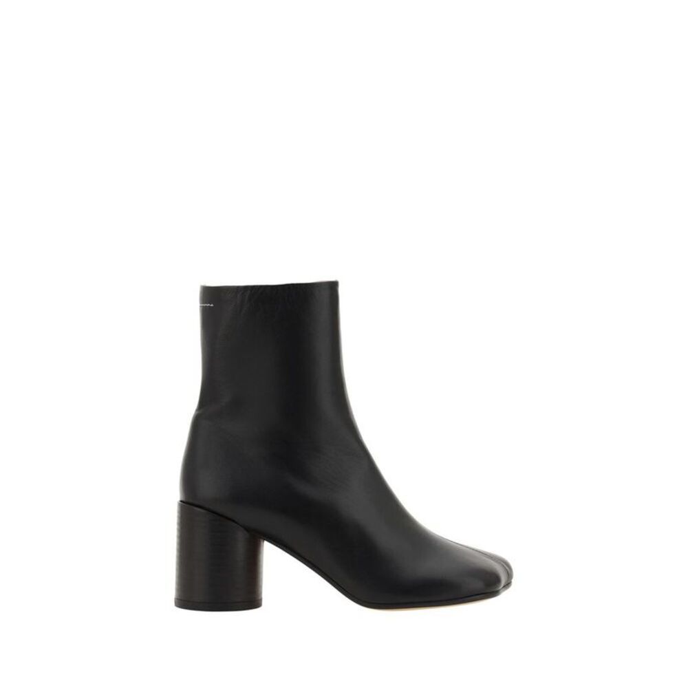 MM6 Black Lamb Ovis Aries Ankle Women's Boots